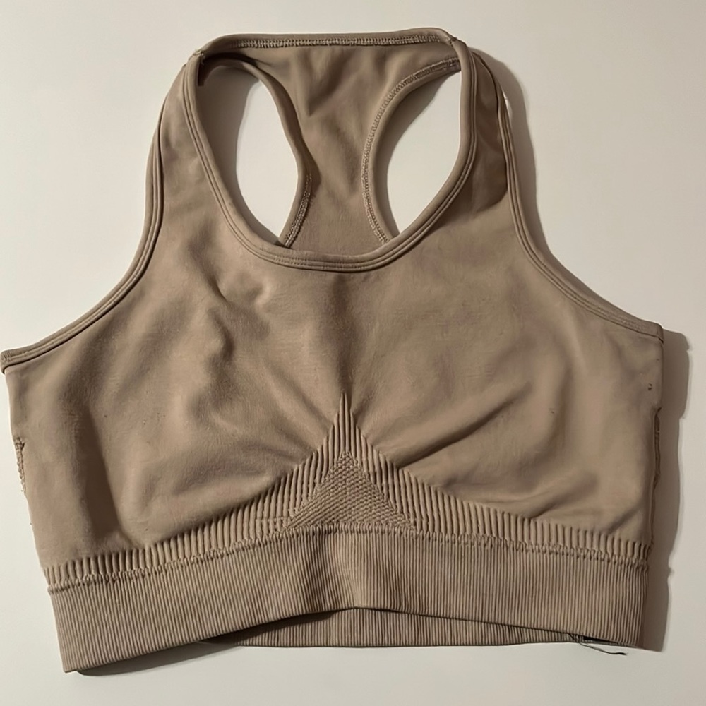Alphalete aero bra, taupe, size xs